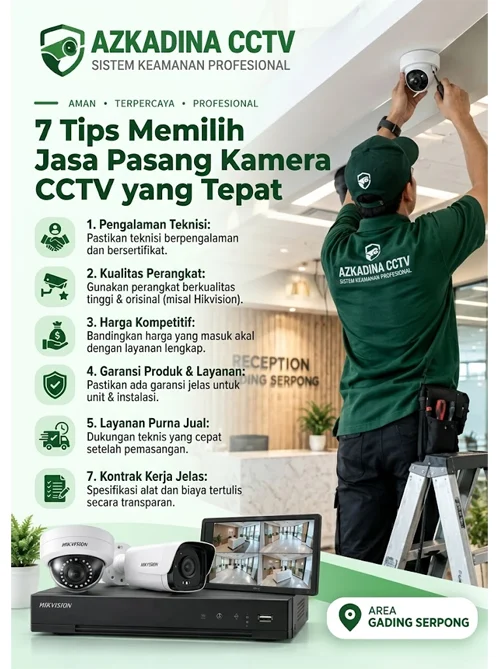 7 Tips Memilih Jasa Pasang Kamera CCTV yang Tepat